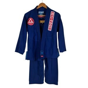 Gracie Barra Jiu Jitsu Gi Set Kids Uniform Blue Y5 Equipe Edition Kimono